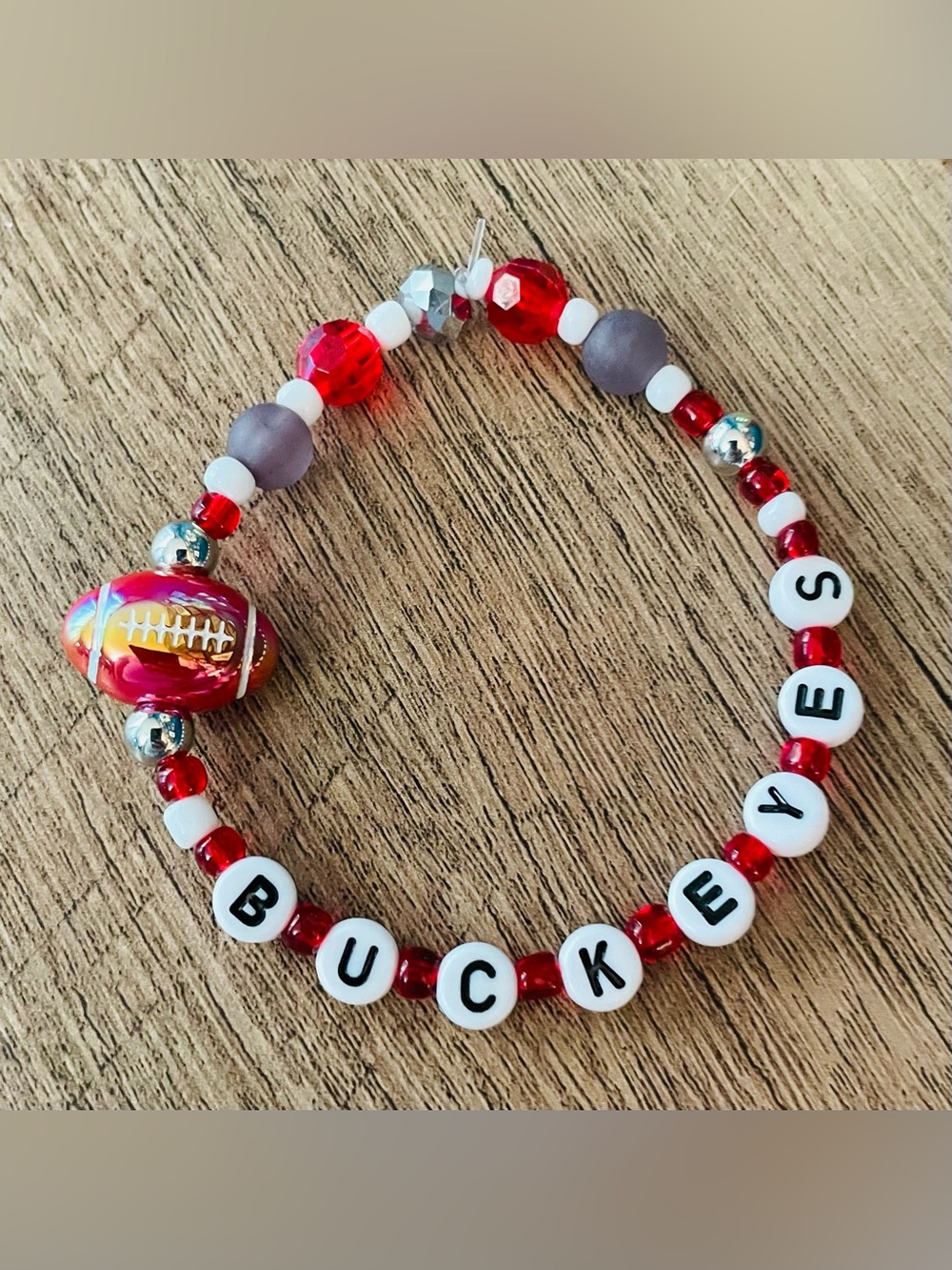 Ohio State Football Bracelet